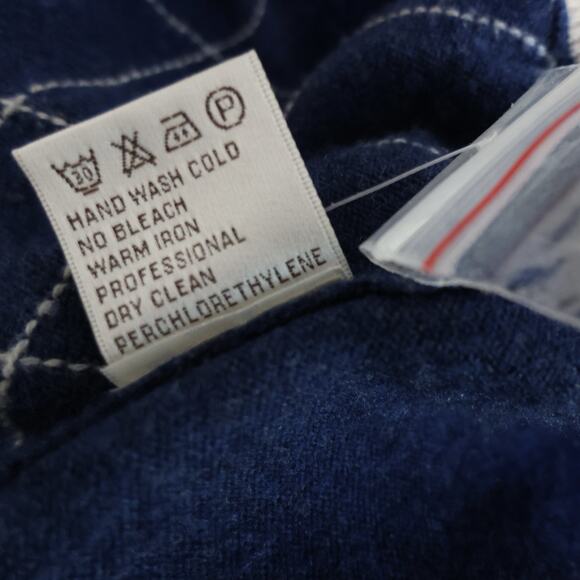 Peter Millar 1/4 Zip Wool Cashmere Blend Diamond Pattern Sweater Mens Size L - Picture 6 of 9